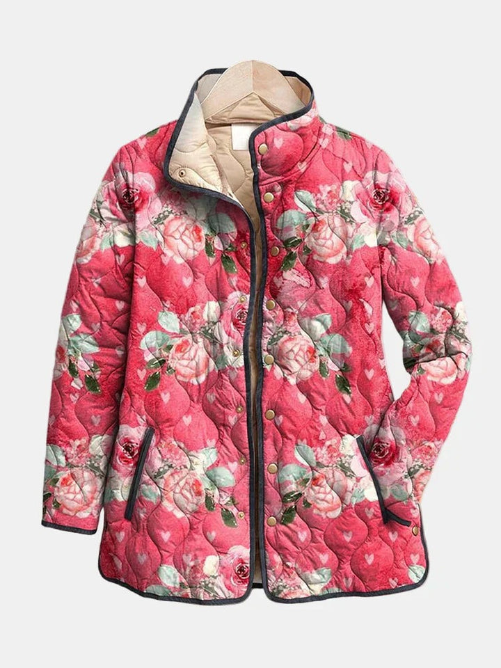 Amaya | Cozy Floral Quilted Jacket