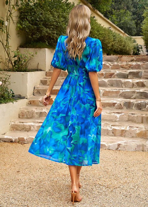 Estella™ | Flattering Floral Midi Dress 6