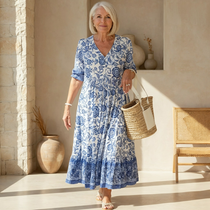 Janet™ | Elegant Floral Dress