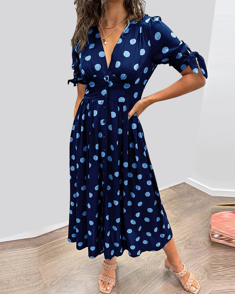 Monique™ | Timeless Polka Dot Dress
