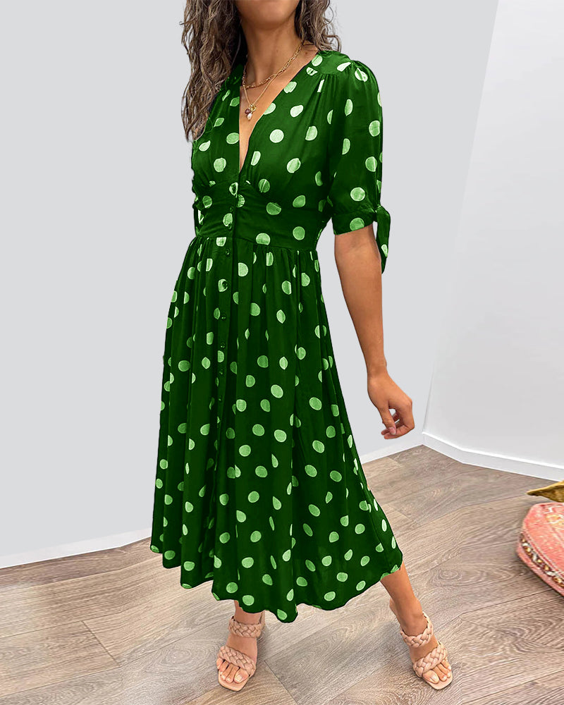 Monique™ | Timeless Polka Dot Dress