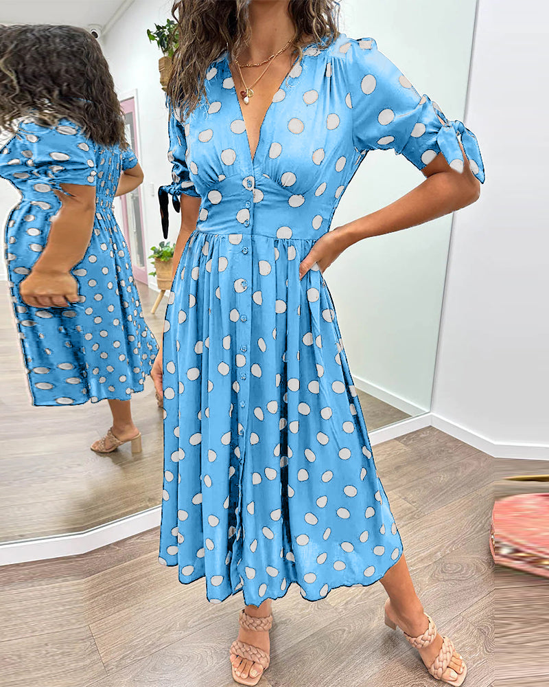 Monique™ | Timeless Polka Dot Dress