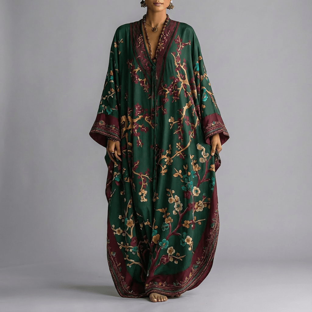 Sakura | Elegant Maxi Dress with Pockets 3