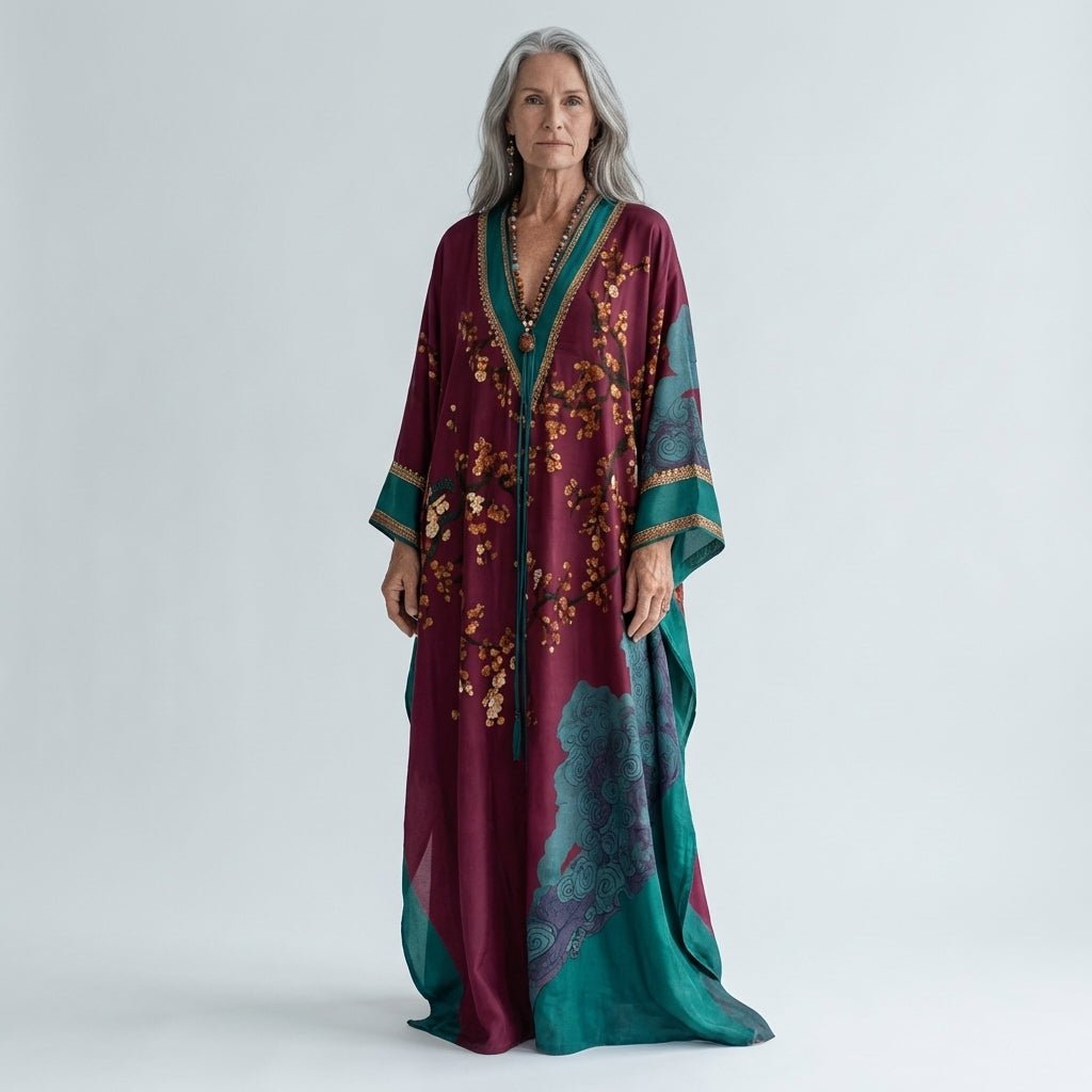 Sakura | Elegant Maxi Dress with Pockets 5