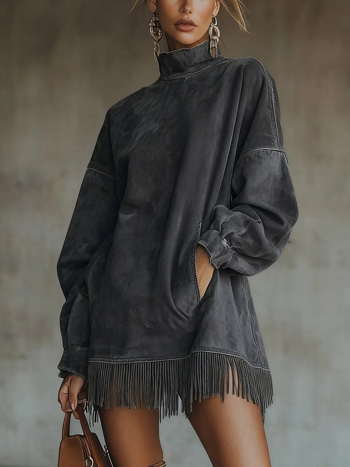 Sheri | Cozy Fringe Dress