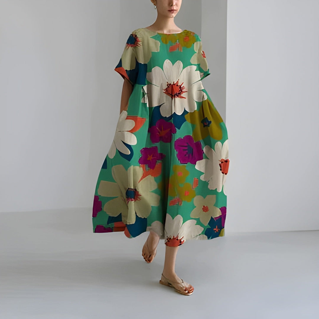 Zara™ | Elegant Floral Print Dress