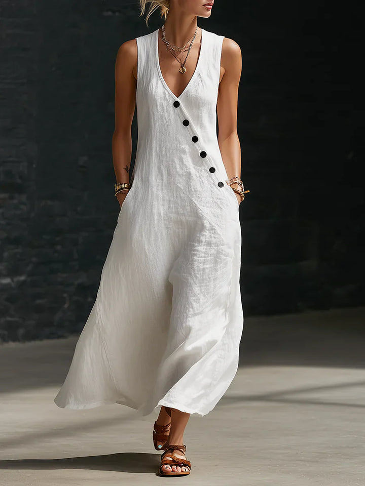 Soleira™ | Button-Up Maxi Dress