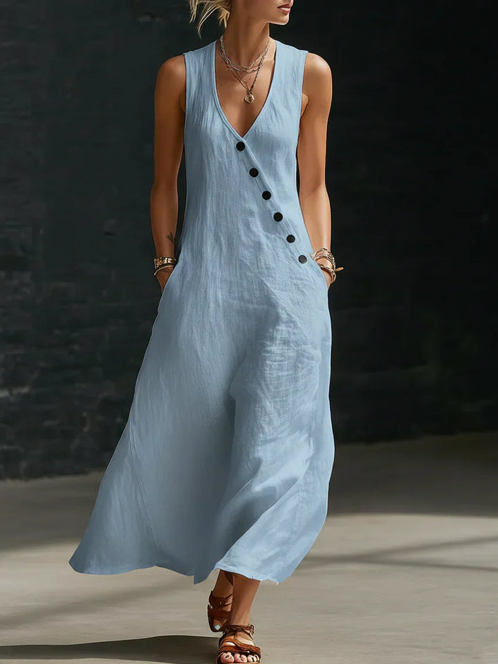 Soleira™ | Button-Up Maxi Dress